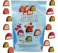 Easter Italian Truffles 1kg - Assorted Milk Chocolate with Hazelnut, Pistachio, Milk & Coco-Raspberry Filling | Gourmet Seasonal Chocolate Selection - wos