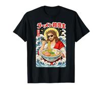Easter Jesus Eating Ramen Anime Happy Easter Day Men Women T-Shirt