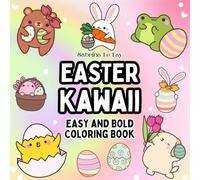 Easter Kawaii Coloring Book (Easy and Bold Coloring)