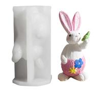 Easter Knitted Bunny Holding a Carrot Candle Mold, Rabbit Butterfly Silicone Molds for Candle Making, Bunny Moldes para Velas De Silicona para Velas for DIY Aromatherapy Gypsum Clay Craft (Butterfly)