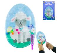 Easter Lamb Pinball Machine, Handheld Sensory Game for Kids & Toddlers, Educational Reflex Toy for Family Fun, Great Easter Gift & Party Favor - 15cm Mini Pinball