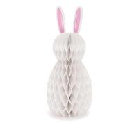 Easter Large 30cm Honeycomb Paper Baubles Bunny Hanging Party Xmas Decorations (White)