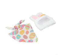 Easter Lawn Goose Costume Set Featuring Festive Bunny Hat and Egg-Themed Tutu for Garden and Yard Decor (C)