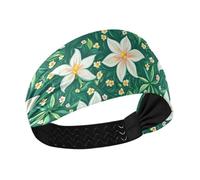Easter Lily Happy Easter Non-Slip? running headband Elastic hair bands for Workouts Athletic Sports basketball Football