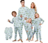 Easter Matching Pajamas Set for Family, Cute Easter Eggs Rabbit Bunny Print, Matching Easter Pajamas for Family, Matching Pjs for Couples, 2 Piece Top with Pj Pants