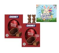 Easter Medium Eggs Bundle 2026-2X Easter Eggs & 2X Bunny (Pack of 4) - Easter Egg Hunt For kids - Easter Treats For Boys & Girls