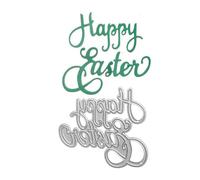 Easter Metal Cutting Die Craft Happy Easter Paper Dies Cut Die Embossing Stencil for Scrapbooking Diy Cards