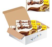 Easter Milk Chocolate Assortment - Smooth Milk Chocolate with Caramel, Salted Caramel & Cookie Crumble Treats -Glxy (18 x Pack, Smooth Milk Chocolate Bar £1.69 PMP -100g)
