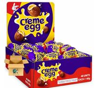 Easter Milk Chocolate Creme Eggs Milk Chocolate Eggs 48 Pack x 40g Individually Wrapped Chocolate Eggs with Soft Fondant Filling Bulk Easter Chocolate Sharing, Gifting & Egg Hunts
