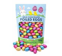 Easter Milk Chocolate Foiled Mini Eggs | 750g - For Adults and Kids - Bulk Eggs - Easter Egg hunt Bag for Schools, Parties