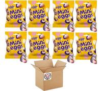 Easter Mini Eggs Chocolate Bag 74g - Solid Milk Chocolate Eggs In A Crisp Sugar Shell - cdb (10 x Bags)