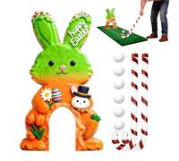 Easter Mini Golf Game | Entertainment Activity for Easter - Festive Golf Course with Club and Balls - for Parties and Family Meetings in the Home Living Room Bedroom and