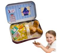 Easter Mini Plush Bunny Play, Little Pocket Bunny, Bunnies in Tin Box, Cute Rabbit Plush Toy in a Tin, Pocket Sized Portable Kids Toy, DIY Pet Rabbit Adoption, Easter Basket Stuffer for Kid (1pc-BN)