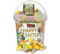 Easter Mix Bucket 700g - Assorted Jelly & Foam Sweets with Easter Bunnies, Fried Eggs, Carrots & Colourful Flowers, Includes One FREE Easter Card, Gift for Kids or Family