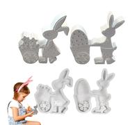 Easter model made of silicone for crafts, non-stick, easy to remove, casting moulds for epoxy resin, concrete, soap, candle, cement clay, decoration, home decoration, for candle holders made of