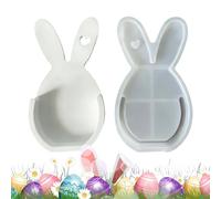 Easter Mold,Bunny Easy Release Spring Craft Supplies | Silicone Easter Egg Molds Holiday Decor | for Epoxy Plaster Holiday Spring Arts & Crafts Home Decor Party Favors Family Beginners