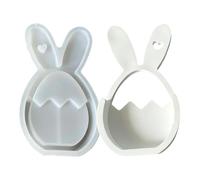 Easter Mold - Easy Release Silicone Bunny Spring Craft Supplies Flexible Egg Decorations Christmas Cake Decorations DIY Art Tools | p