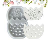 Easter Mold - Silicone Easter Egg Molds | Bunny Easy Release Spring Craft Supplies, Holiday Decor for Resin Epoxy Wax Plaster Home Decor Party Art Projects Family Beginners