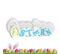 Easter Molds,Bunny Egg Flexible Craft Supplies,Silicone Candle Making Molds Easter Decor | for Spring Decor Wax Clay Epoxy Resin Soap Candle Making Holiday Party Family Beginners