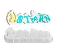Easter Molds | DIY Tool with Easy Release for Rabbit Letters - Home Decoration Mold, for Easter Decoration, Home Accent, Plaster Ornament, Resin Art