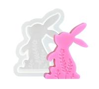 Easter Molds | Multi-Purpose Handmade Easy Release Casting Art - Silicone Bunny Casting Mold | for Candles Holiday Christmas Halloween Valentine's Day Birthday Wedding Party Dessert