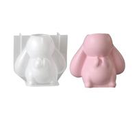 Easter Molds, Scratch Resistant, 6.2x6.9x4.5cm, Bunny Candle Mold, Easter Craft Resin Tool, Reusable Design, for Spring Holidays, Parties, Office, Apartment, Dorm