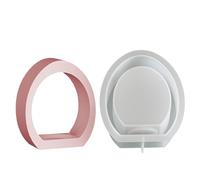 Easter Molds Silicone,Flexible Easy Release Holiday Casting Mould,Easter Bunny Candle Holder Mold - for Plaster Epoxy Wax Clay Home Room Decor Craft Making Projects