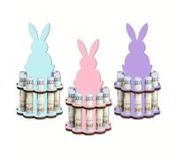 Easter Money Holder, Wooden Storage Decor, Funny Organizer With 3 Pieces Set, Suitable For Party, Gift Helper, Money Holder Easy Use for Home Bookshelf Apartment Office Spring Favors Boys Girls