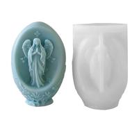Easter Mother Jesus Candle Mould, 3D Religious Figure Silicone Mold Easter Decoration Mold,for Craft Supplies Holiday Home Decoration