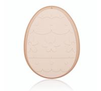 Easter Mould| 20x15cm Big Silicone Easter Egg Bunny Mould Chocolate Mould Egg Bunny Shaped Wax Melt Soap Ice Cube Pudding Bread Cake Moulds | Easter Moulds for Air Fryer (Pink-Egg)