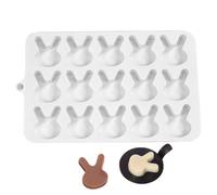 Easter Mould - Baking Mat, Silicone Mould for Easter Bunnies and Chocolates, for the Preparation of Biscuits Jelly Candy Chocolate Sugar Paste Resin