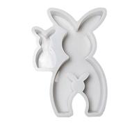 Easter mould, figure made of cement for arts and crafts, silicone mould for casting and decoration, for decorating dinner parties, weddings, home, holidays as well as for room and table