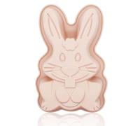 Easter Moulds | 20x15cm Big Silicone Easter Egg Bunny Moulds Easter Chocolate Mould Egg Bunny Shaped Wax Melt Soap Ice Cube Pudding Bread Cake Moulds | Easter Moulds for Air Fryer (Pink-Bunny)