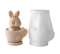 Easter Moulds DIY Tools Easy Release | Funny Easter Bunny Silicone Molds for Soap Candles Resin Home Decoration Parties Spring