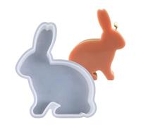 Easter moulds, easy demould, reusable, cute, DIY, cute Easter bunny mould made of silicone, for candles, soap making, plaster, epoxy resin, home decoration, art projects