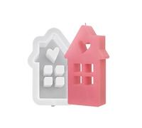Easter Moulds House Shaped Hand-Making Soap Molds Clay Silicone for Hand-Making Lover Craft Supplies