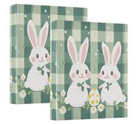 Easter Mr & Mrs Binder 1 And A Half Inch Three Rings With Inner Pockets Pack 1/2 Office Supplies 200 Sheets