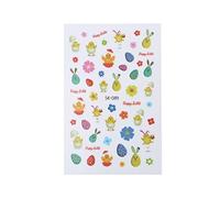 Easter Nail Art Stickers Self-Adhesive Stickers Nail Decals Egg Chick Nail Decoration For Women Girls Manicure DIY Nail Stickers
