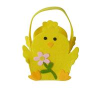 Easter Nest for Filling, Gift Bags, Easter Bags, Easter Basket with Handle, Easter, Multifunctional Non-Woven Easter Bags for Wrapping Gifts, Egg Hunt (Yellow, One Size)