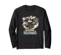 Easter Ninja Bunny Egg Hunter Japanese Samurai Martial Arts Long Sleeve T-Shirt