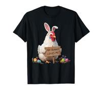 Easter No Bunny Loves Me Christian Kids Women T-Shirt