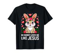 Easter No Bunny Loves Me Like Jesus Christian Kids Women T-Shirt