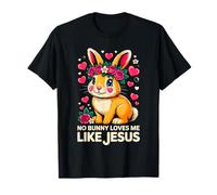 Easter No Bunny Loves Me Like Jesus Christian Kids Women T-Shirt