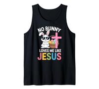 Easter No Bunny Loves Me Like Jesus Kids Women Christian Tank Top