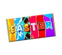 Easter Novelty Chocolate Bar Wrapper Lovely Gift present for Mother Father Brother Sister Husband Wife Friend Lover Mate (#1163) (with chocolate bar)
