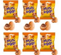 Easter Orange Mini Eggs - Orange Flavoured Solid Milk Chocolate Eggs in a Crisp Sugar Shell - 74g - Cdb (18 x Pack)