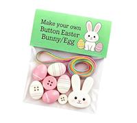 Easter Ornament Craft Set Make Your Own Button Rabbits/Eggs/Carrot Decorations Diys Hanging Ornament Gift Hanging Decorations Button Making Set