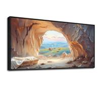 Easter Painting The Tomb is Empty Christian Art He is Risen Painting Modern Christian Wall Art Resurrection Canvas Print for Living Room & Gallery Wall
