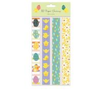 Easter Paper Chains, Pack of 80 Easter Paper Chains - Assorted Decorative Patterns
