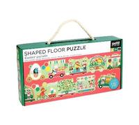 Petit Collage Easter Parade Shaped Floor Puzzle | Giant 6ft Long 30-Piece Spring Floor Jigsaw for Toddlers 3+ | Chunky Pieces with Hidden Treats to Search and Find | Eco-Friendly Gift for Easter